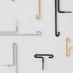 Moebe Wall Hook Knage - Lille - 2 Stk. - Sort