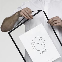 Moebe Frame - Ramme - Sort A4