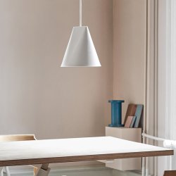 Moebe Keramik Pendel - Bred - Hvid