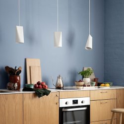 Moebe Keramik Pendel - Smal - Hvid