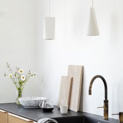 Moebe Keramik Pendel - Smal - Hvid