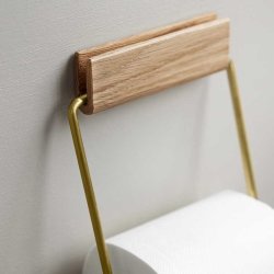 Moebe Toiletrulleholder - Eg/Messing