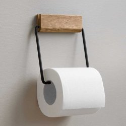 Moebe Toiletrulleholder - Eg/Sort