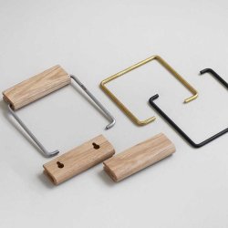 Moebe Toiletrulleholder - Eg/Sort