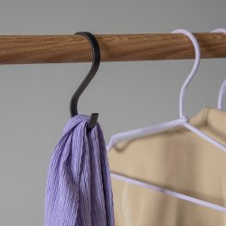 Moud Home Curvy Flad S-krog 3 stk. Mat Sort