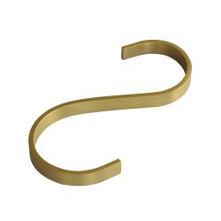 Moud Home Curvy Flad S-krog 3 stk. Brstet messing