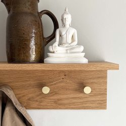 Moud Home FJORD Knagerkke m/ Hylde Eg 90 cm