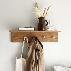 Moud Home FJORD Knagerkke m/ Hylde Eg 70 cm