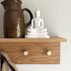 Moud Home FJORD Knagerkke m/ Hylde Eg 70 cm