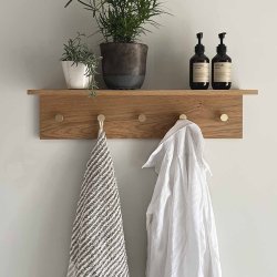 Moud Home FJORD Knagerkke m/ Hylde Eg 70 cm