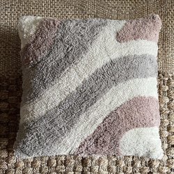 Moud Home FLOW Pudebetrk 5050 cm Beige/Gr/Brun