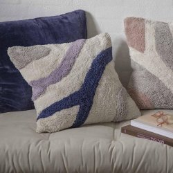 Moud Home FLOW Pudebetrk 5050 cm Lilla/Beige/Bl