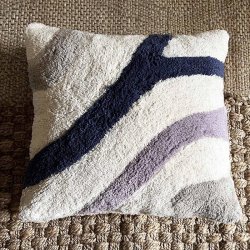 Moud Home FLOW Pudebetrk 5050 cm Lilla/Beige/Bl