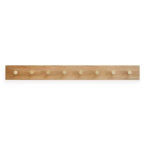 Moud Home Oak Knagerkke - Eg m. Messing Knager - 100 cm