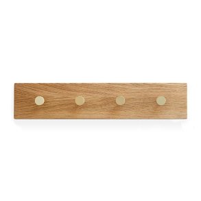 Moud Home Oak Knagerkke - Eg m. Messing Knager - 50 cm