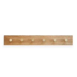 Moud Home Oak Knagerkke - Eg m. Messing Knager - 70 cm