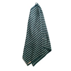 Moud Home LINO Stribet H�ndkl�de Moss Green 70x140 cm