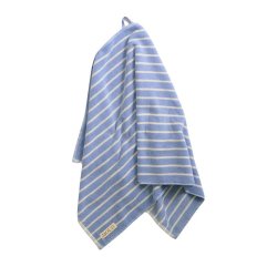 Moud Home LINO Stribet H�ndkl�de Ocean Blue 50x100 cm
