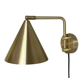 Moud Home M�S V�glampe B�rstet Messingfinish 18 cm