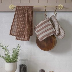 Moud Home Nordic Grydelapper 2 stk. Sand/Brun tern