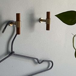 Moud Home OAK Knage Brstet Messing &amp; Eg