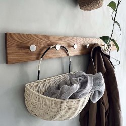 Moud Home OAK Knagerkke Eg m/ Stl Knager 100 cm