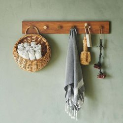 Moud Home Oak Knagerkke - Eg m. Messing Knager - 70 cm