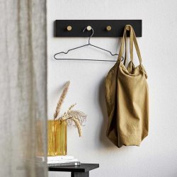 Moud Home Oak Knagerkke Sort/Messing - 50 cm