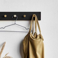 Moud Home Oak Knagerkke Sort/Messing - 100 cm