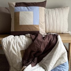 Moud Home PATCH Pudebetrk 5050 cm Bl/beige/brun