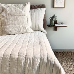 Moud Home SENSES Quiltet Pudebetrk 5070 cm Beige