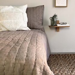 Moud Home SENSES Quiltet Pudebetrk 5070 cm Brun