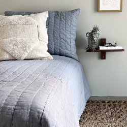 Moud Home SENSES Quiltet Sengetppe 260260 cm Bl