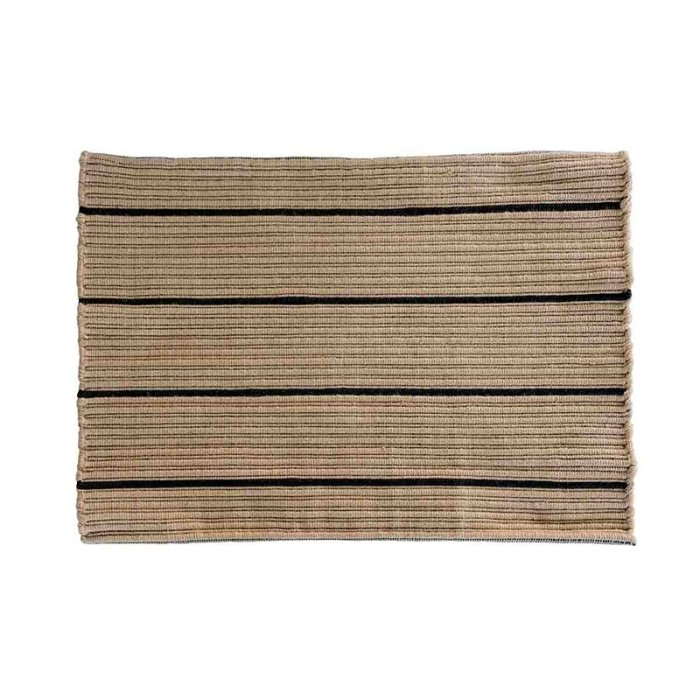 Moud Home Stripe Mtte - Beige/Sort