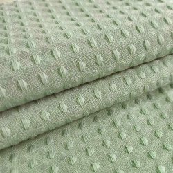 Moud Home Waffle Badeforhng 180 x 220 cm - Army Grn 