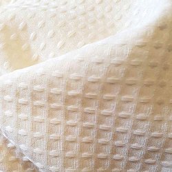 Moud Home Waffle Badeforhng 180 x 200 cm - Beige 