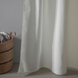 Moud Home Waffle Badeforhng 180 x 220 cm - Beige 