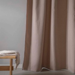 Moud Home Waffle Badeforhng 180 x 220 cm - Khaki