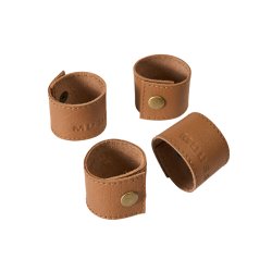 Muubs Camou Servietringe 4 stk. Lder/Camel