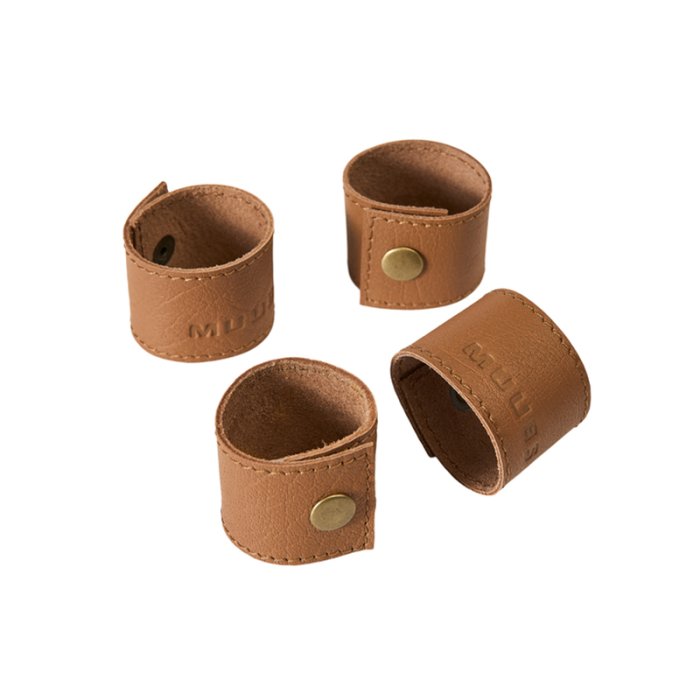 Muubs Camou Servietringe 4 stk. Lder/Camel