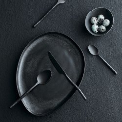 Muubs Mame Middagstallerken 24 cm - Sort