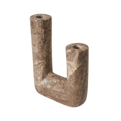 Muubs Minerva Lysestage Titanium Travertin