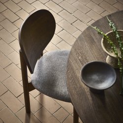 Muubs Oka Spisebordsstol M�rk Olie/Gr�