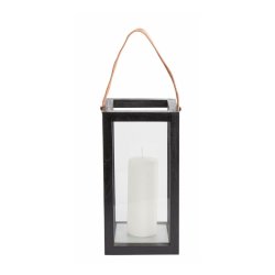 Muubs Storm Lanterne Sort Teak - Small