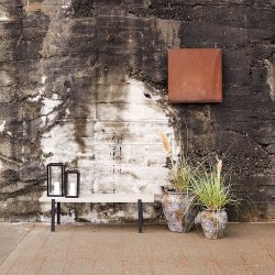 Muubs Storm Lanterne Sort Teak - Large