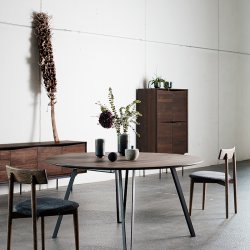 Muubs Tetra Spisebordsstol M�rk Olie/Granit