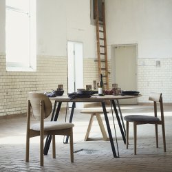 Muubs Tetra Spisebordsstol Natur Olie/Beton