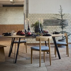 Muubs Tetra Spisebordsstol Natur Olie/Beton