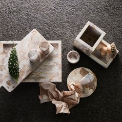 Muubs Vita Kkkenrulleholder - Seashell Marmor