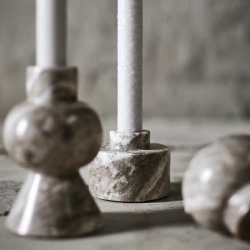 Muubs Vita Fyrfadsstage Seagrain Marmor